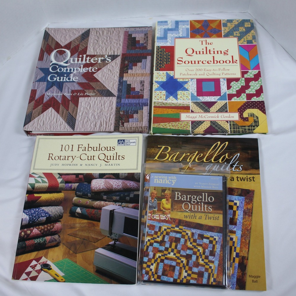 Quilting Book‎ Lot Quilters Complete Guide Sourcebook Rotary Cut Bargello Quilts
